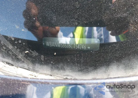 2008 BMW 550I z USA, uszkodzony, nr VIN WBANW53528CT54246